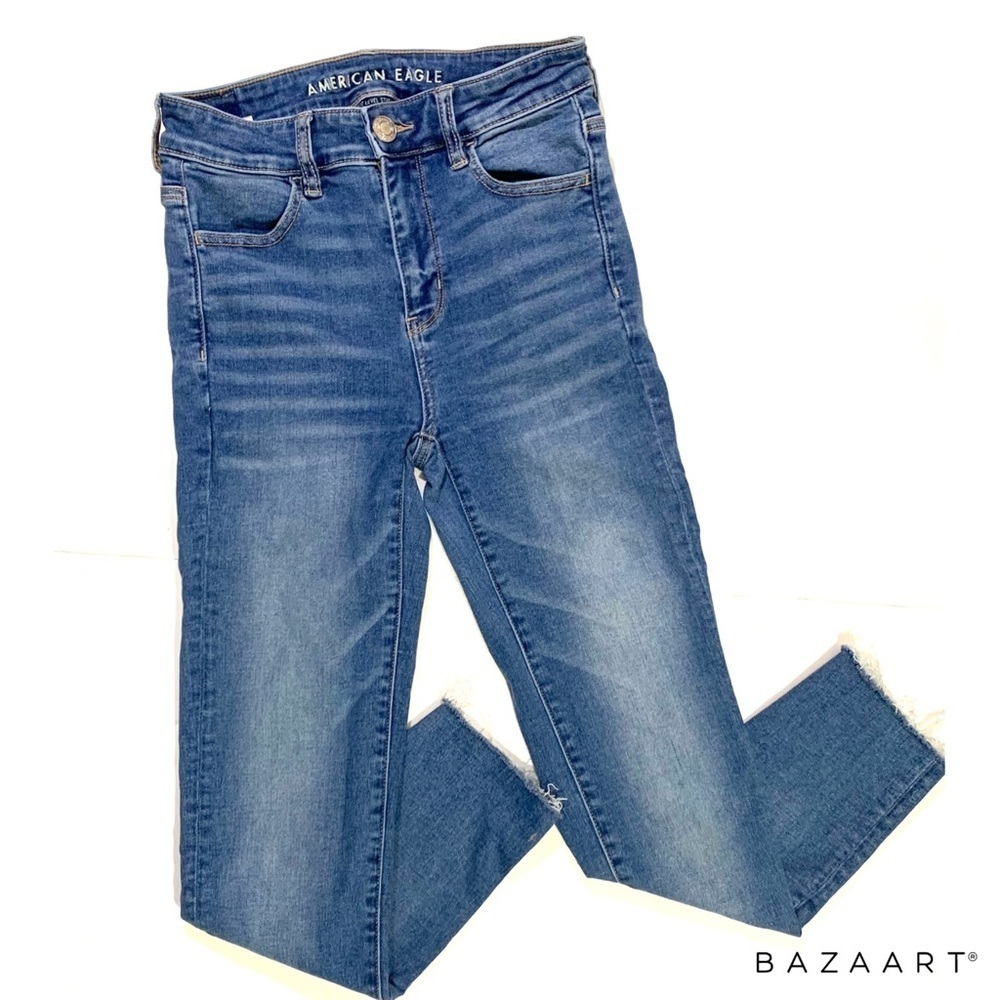 American Eagle Outfitters Next Level Stretch Medium Wash Blue Jeans Sz:4